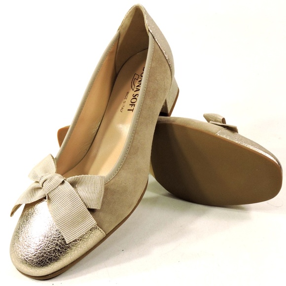 DONNA SOFT 🇮🇹 WOMEN'S BEIGE SUEDE COMFORT LOAFERS - Picture 7 of 8